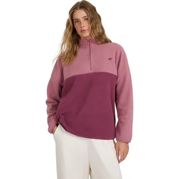 Dámská móda mikina 4F 4FWAW25TFLEF421 - 53S/Dark Pink L