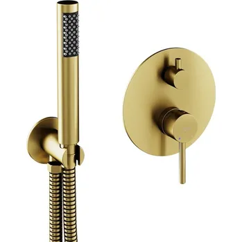 Vodovodní baterie Podomítkový sprchový/vanový set VEO II zlatá broušená BABWVSPBZLII + slevový kód, + prodloužená záruka