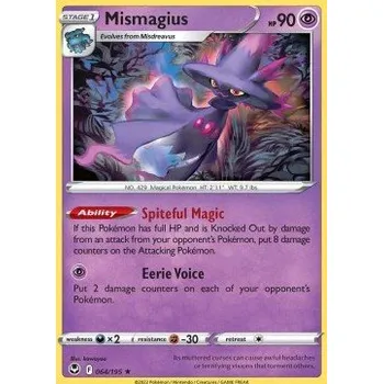 Volný čas Pokémon SIT 064/195 Mismagius - Silver Tempest Stav: Near Mint, Verze: NORMAL