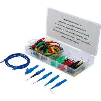 Měřicí kabely a testovací sondy, sada 30 ks - BGS 74500