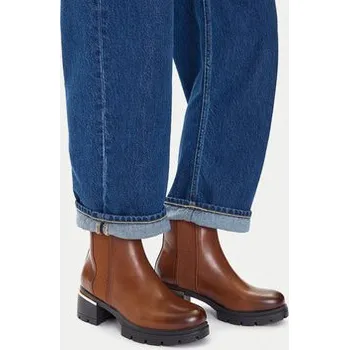 Dámské kozačky JENNY Polokozačky CEO-24F597-1 Hnědá 37