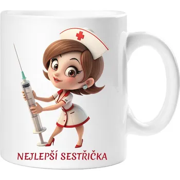 Dárkový hrnek pro sestřičku - Hrneček nejlepší sestřička - 330 ml / Jedna strana