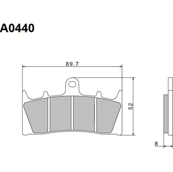 Brzda pro motocykl Brzdové destičky NISSIN přední KAWASAKI ZX-6R Ninja (636) rok 02