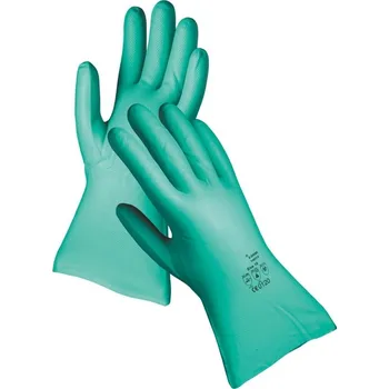 Pracovní rukavice Rukavice NITRAS 3450 Barrier,32cm, zelené, odolné kyselinám