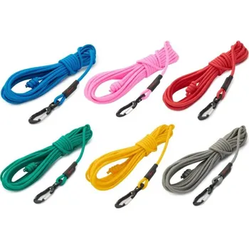Vodítko pro psa Tamer lanové vodítko Stopovačka Twist - Mini, mix barev, 10 m - zelené, žluté