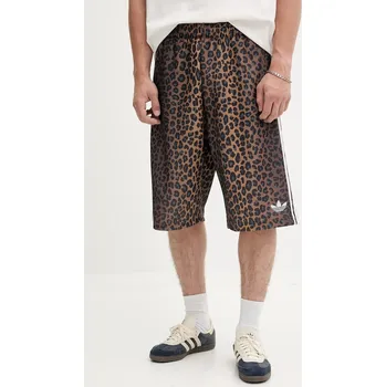 Pánské kraťasy Kraťasy adidas Originals Graphic Os Sho JV7566 hnědá 88X, vel. M