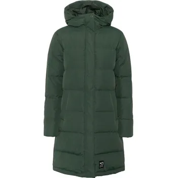 Dámská parka Dámská péřová parka KARI TRAA KYTE XL Tmavě zelená, Černá