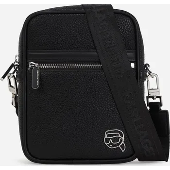 Kabelka CROSSBODY KARL LAGERFELD K/IKON OUTLINE NS CROSSBODY BLACK