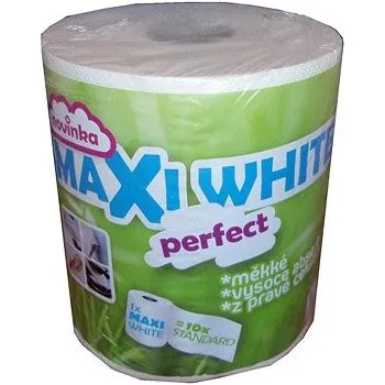 Papírový ručník Ručník v roli MAXI WHITE, 2vrstvá, bílá celuloza, 120m