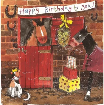 Dárek pro OSLAVENCE Přání na přání a peníze Stáj koní EXTRA