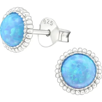 Náušnice Náušnice Azurový Opál stříbro 925 1053