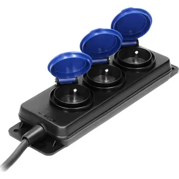 Prodlužovací kabel Prodlužovací kabel venkovní gumový IP44 3 zásuvky 5m ORNO OR-AE-13295/5M 2KZAE132955M