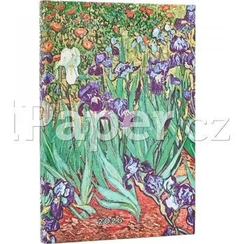 Diář Diář Paperblanks 2026 Van Gogh’s Irises mini horizontální DE0735 - 530108652