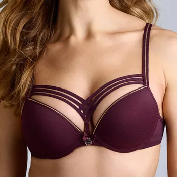 Podprsenka Marlies Dekkers - Dame de Paris podprsenka push-up vyztužená aubergine whisper 75B 37401