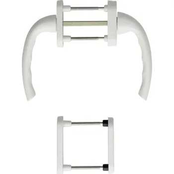 Okno HOPPE balkonová sada klik TOKYO oboustranná, bílá, tl.křídla 63-68 | Okna Okenní kování, okenní kliky balkónové