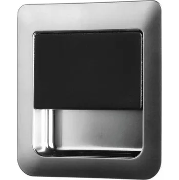 Příslušenství ke karavanu Čtvercový nábytkový zámek varianta matný chrom + černá