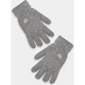 Rukavice Dámské pletené rukavice RZ058 - 21 cm / světle šedá