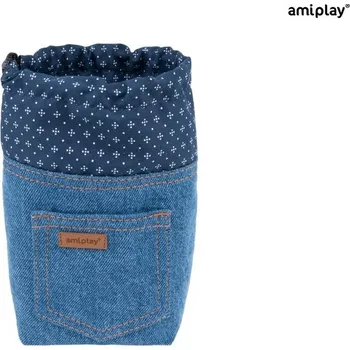 Pomůcka pro výcvik zvířete Amiplay Tastička na pamlsky Denim 10 x 7 x 14 cm Modrá