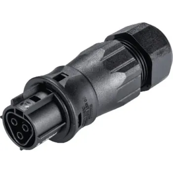 Síťový konektor Wieland 96.031.4553.1 zásuvka na kabel gesis RST, 3-pól, průchodka 13-18mm, šroubové svorky, černá