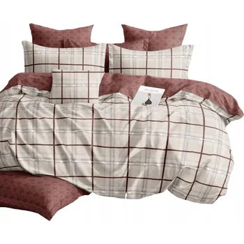 Povlečení SADA POVLEČENÍ 160X200 BAVLNĚNÝ SATÉN 2X POVLEČENÍ NA POLŠTÁŘ 70X80 VELKÉ