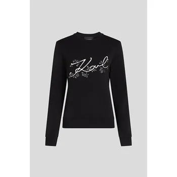 Dámská mikina MIKINA KARL LAGERFELD KARL ORCHID LOGO SWEATSHIRT BLACK