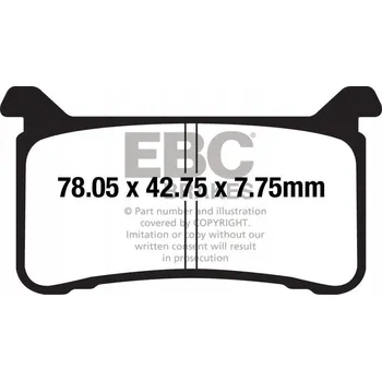 Brzdová destička Brzdové destičky ebc závodní profesionální EBC GPFAX700HH