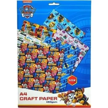 Výtvarná sada Sada 10 archů dekoračního papíru pro kreativní tvoření Tlapková patrola A4