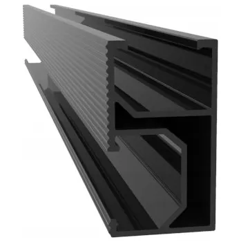 Hliníkový profil 217 cm černý CR1 pro montáž solárních panelů