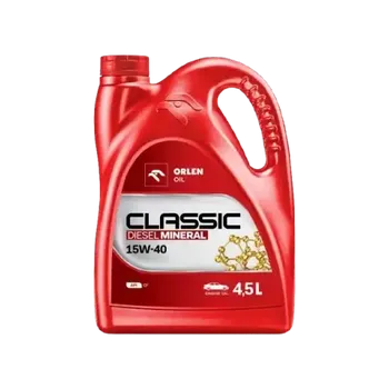 Motorový olej ORLEN OIL CLASSIC DIESEL MINERAL 15W-40 4,5L