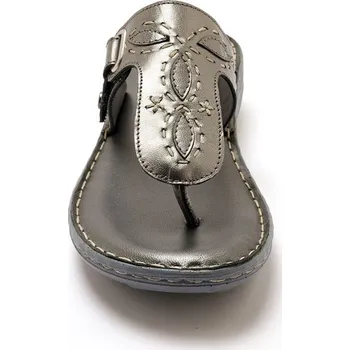 Dámské pantofle PédiConfort Pantofle s páskem mezi prsty šedá 41