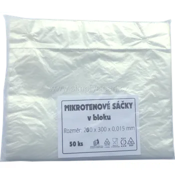Sáček na potraviny Sáček mikroten 20x30,15mi, 50ks