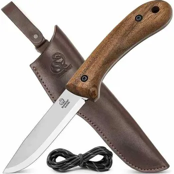 lovecký nůž BeaverCraft Nůž Bushcraft Knife BSH2 Glacier Carbon Steel - Walnut