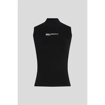 Dámský svetr SVETR KARL LAGERFELD JEANS KLJ KNITTED TOP BLACK