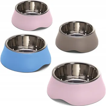 Miska pro psa Sada dvou plastových misek Imac růžová 1,9 l