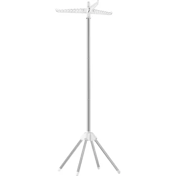 Věšák SONGMICS Sušák na prádlo, 67x67x150cm, bílý Věšák na oblečení