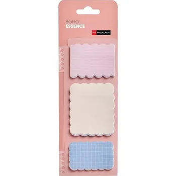 Samolepící bloček Miquelrius samolepicí bločky BOHO ESSENCE - 3 × 25ks, mix pastelových barev