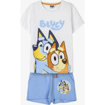 Bluey KOMPLET TRIČKO A KRAŤASY BLUYE (světle modrý) Velikost: 110