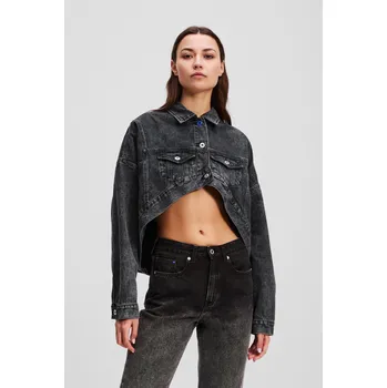 Dámská větrovka BUNDA KARL LAGERFELD JEANS KLJ OVERSIZED JACKET WASHED BLACK