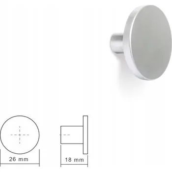 Nábytkové kování Nábytková úchytka HLINÍKOVÁ VIEFE 0168 COMO Průměr 26 mm