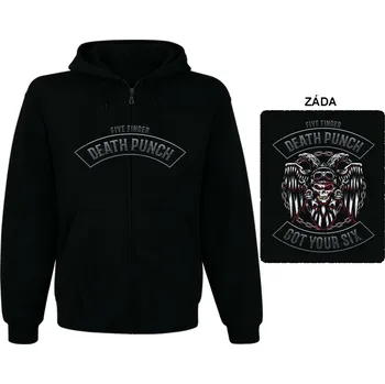 Pánská mikina Five Finger Death Punch - mikina s kapucí a zipem 9