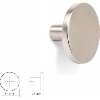 Nábytková úchytka INOX VIEFE 0168 COMO, průměr 41 mm