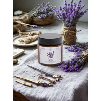 Svíčka Sójová vonná svíčka LAVENDER PAVONCELLA 1 ks