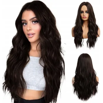 Paruka Paruka dlouhé syntetické vlasy černá dámská