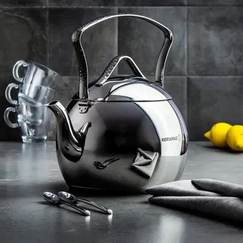 Varná konvice Tradiční ocelová Konvice Korkmaz 3,5 l šedá