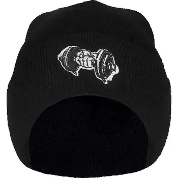 Čepice Bontis Pletená čepice s výšivkou Činka - Černá