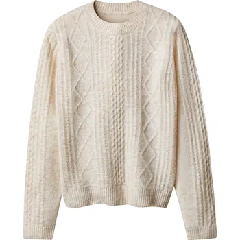 Dámský svetr esmara® Dámský pletený svetr (béžová, M (40/42))