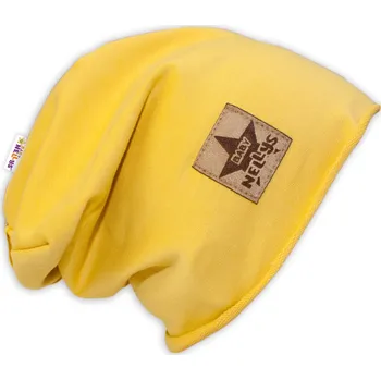 Pokrývka hlavy Bavlněná čepička Baby Nellys ® - žlutá, vel. 104/128