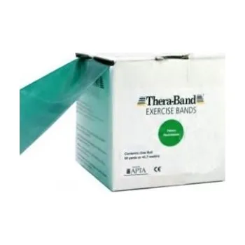 Theraband THERA-BAND posilovací guma 45,5 m, zelená, silná