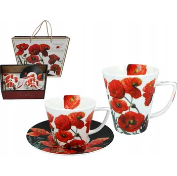 Hrnek a Šálek Carmani Floral Symphony Maki ( dárková sada )