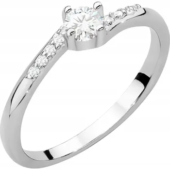 Prsten Stříbrný Prstýnek 925 s kubickým zirkonem VEL. 22